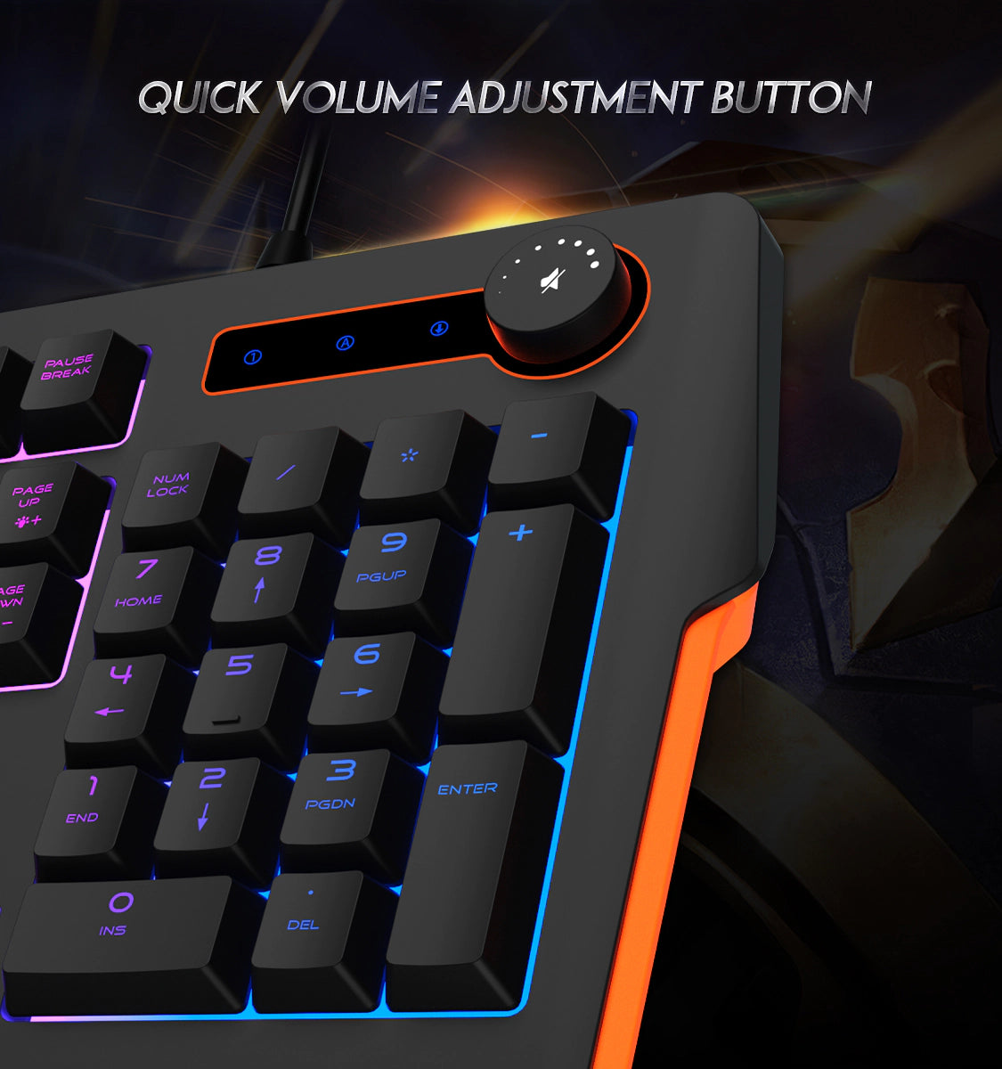 Meetion MT-K9520 Gaming Keyboard, Wrist Rest Keyboard for Gaming, RGB Backlit
