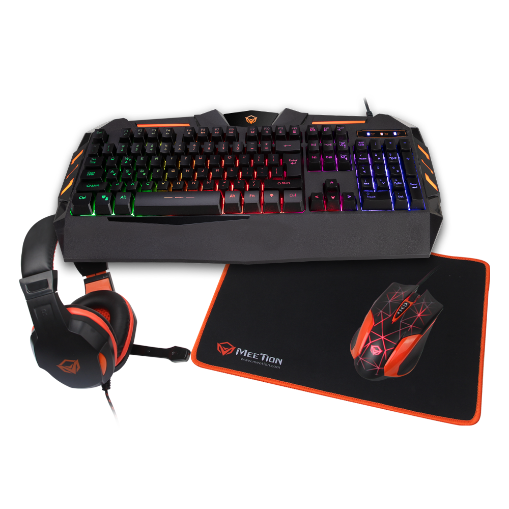 Meetion MT-C500 Wired 4IN1 PC GAMING COMBO KITS, Backlit, Strong durability
