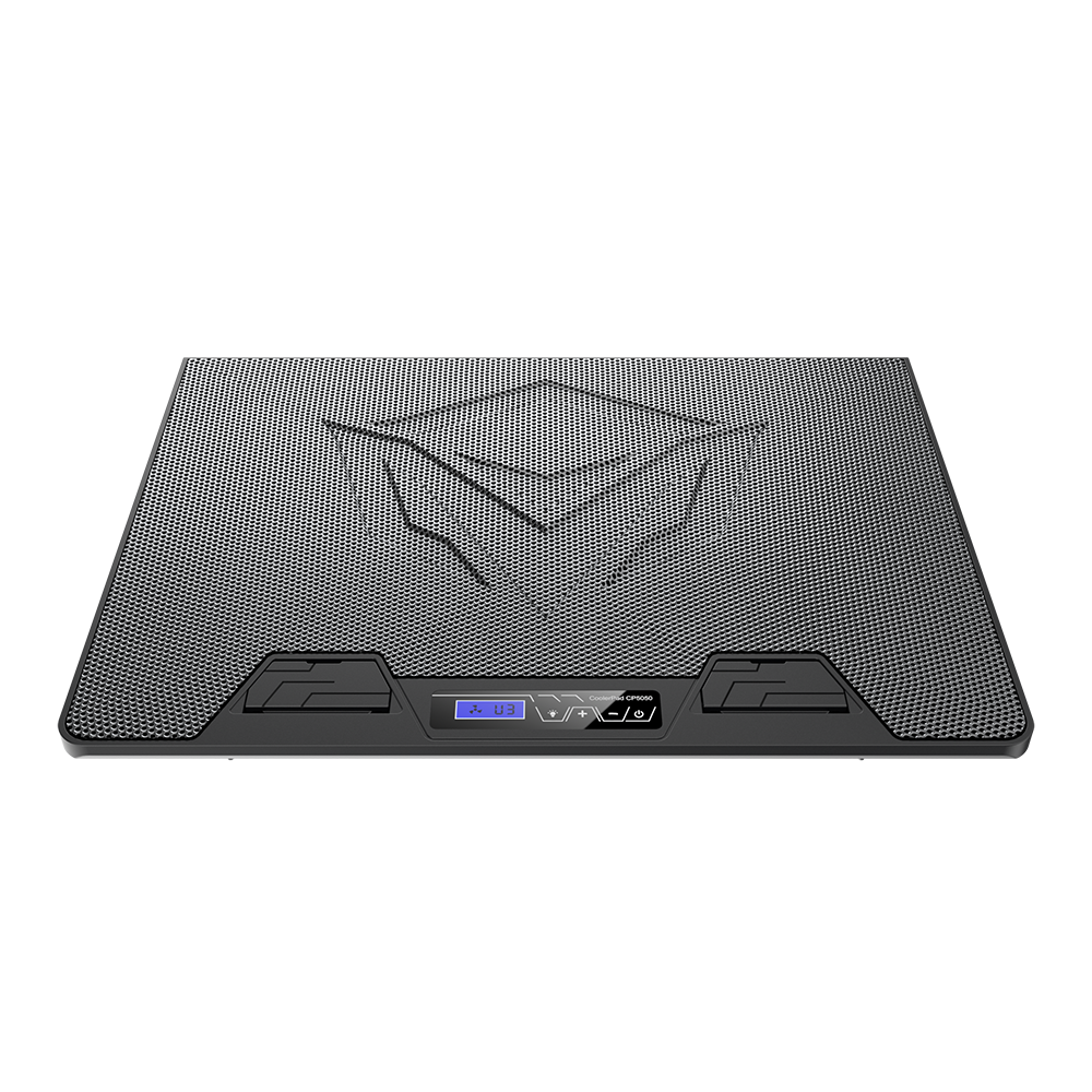 Meetion MT-CP5050 RGB Backlight Gaming Cooling Pad, 9-15.5”, Silent, Height Adjustable