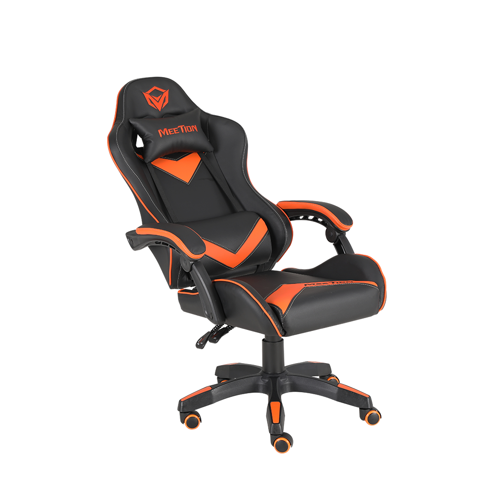 Meetion CHR04 Black & Orange Professional Gaming Chair, Racing Seat