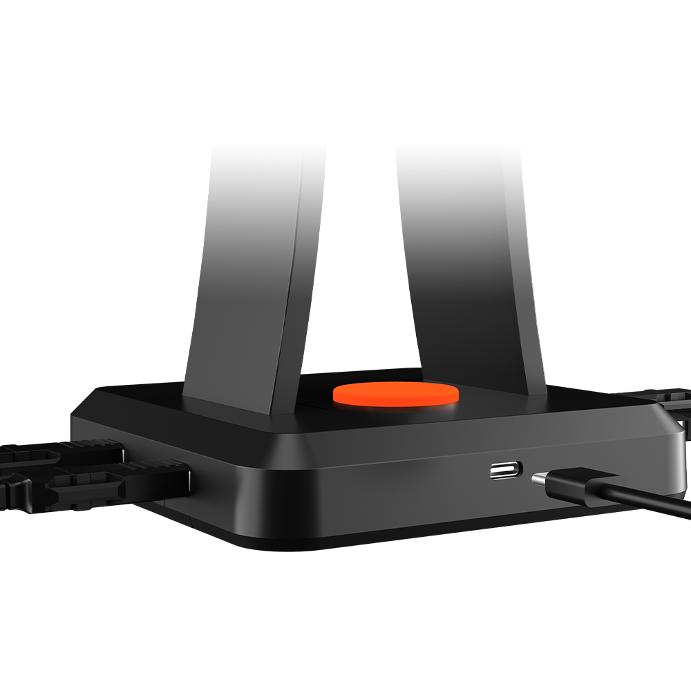 Meetion MT-U002 RGB Backlight Stand For Gaming Headset, 4USB output interfaces