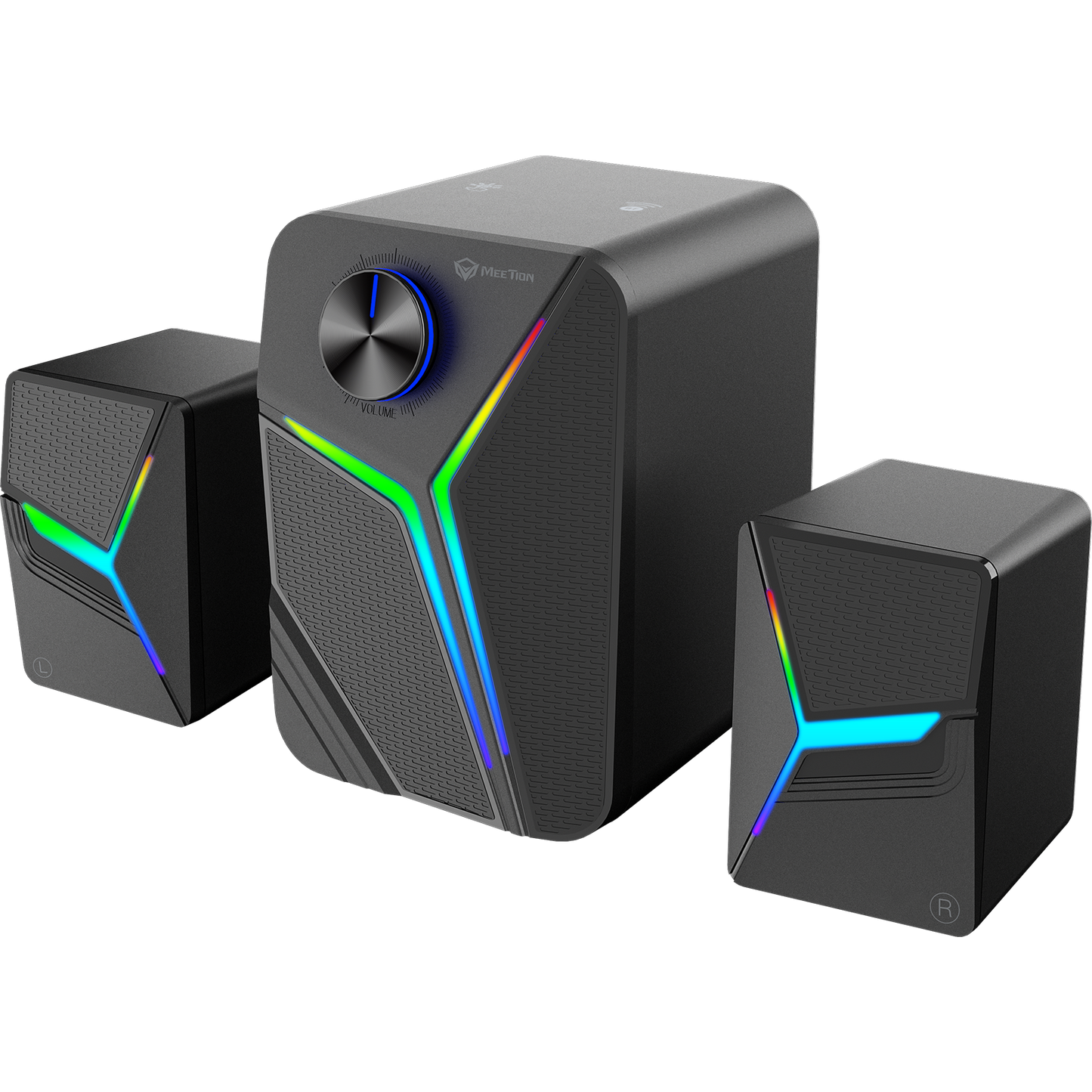 Meetion MT-SP2111 2.1 Gaming Stereo Desktop Speakers with Subwoofers, Bluetooth