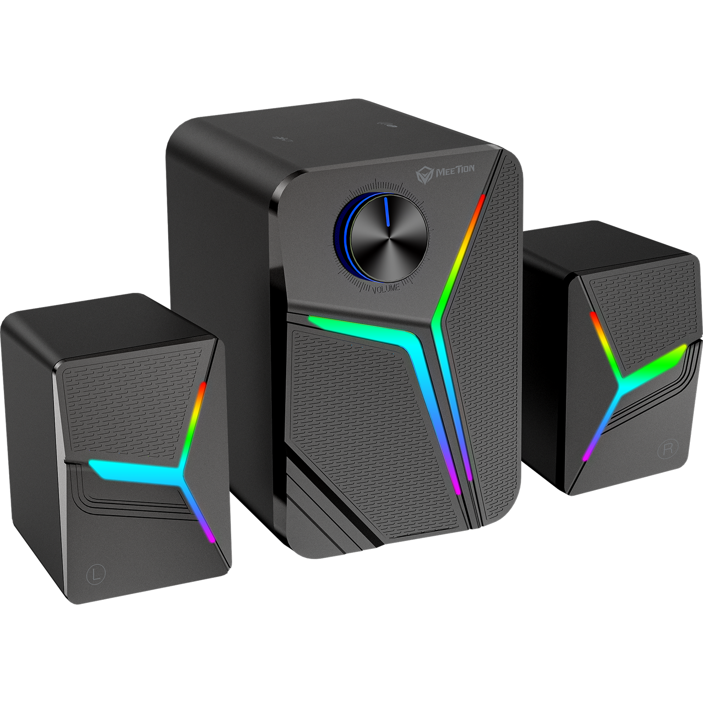 Meetion MT-SP2111 2.1 Gaming Stereo Desktop Speakers with Subwoofers, Bluetooth