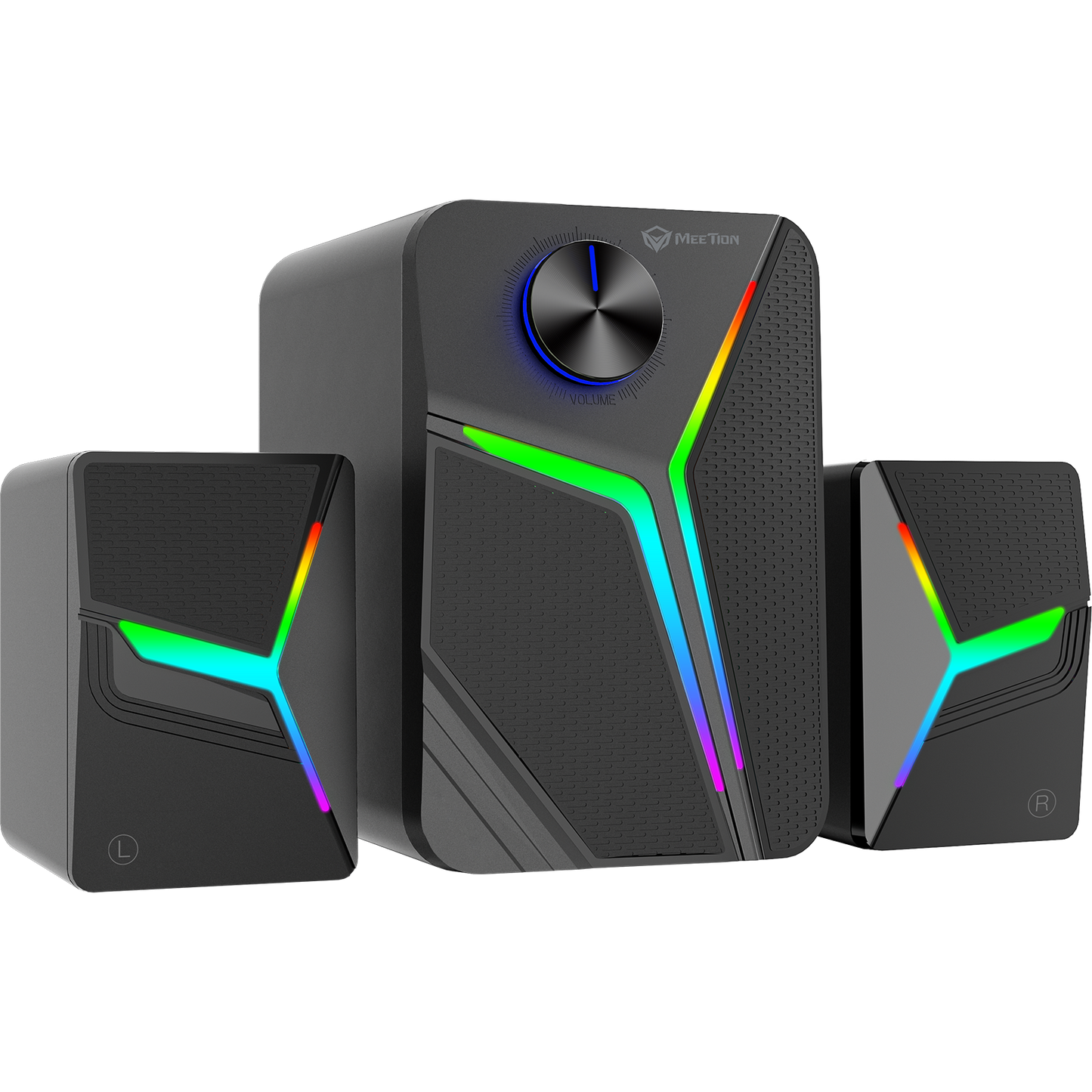 Meetion MT-SP2111 2.1 Gaming Stereo Desktop Speakers with Subwoofers, Bluetooth