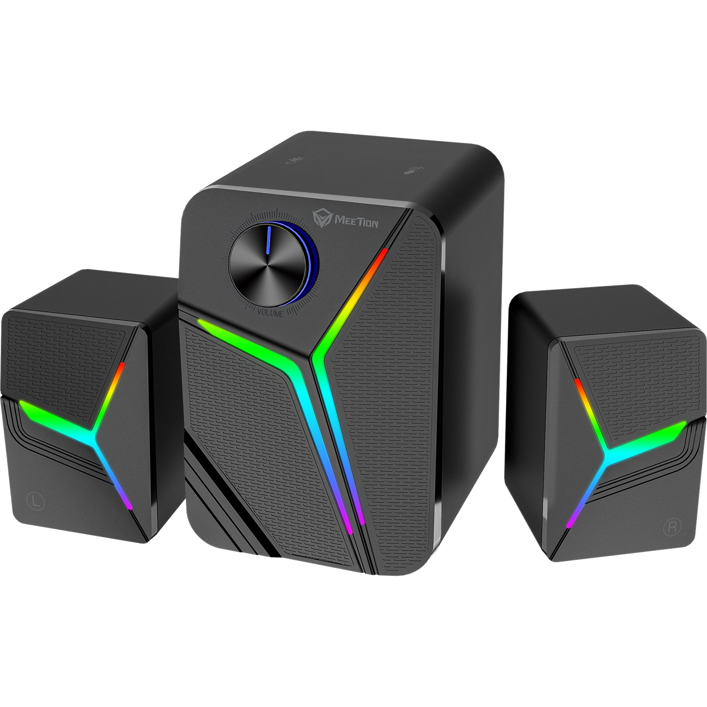 Meetion MT-SP2111 2.1 Gaming Stereo Desktop Speakers with Subwoofers, Bluetooth