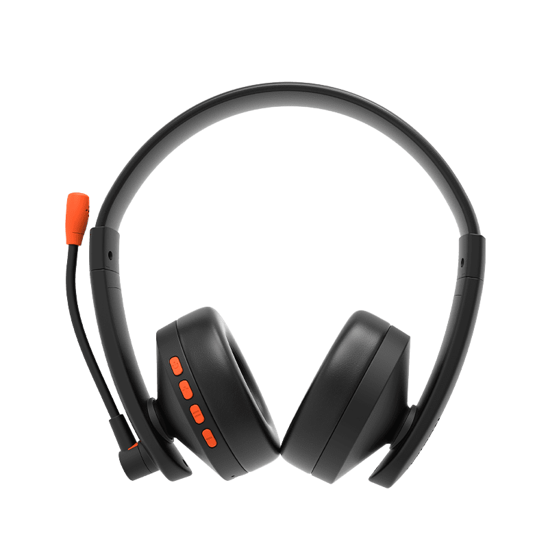 Meetion MT-BTH003 Telephony Bluetooth Headset, Noise-Canceling Mic, 27H endurance