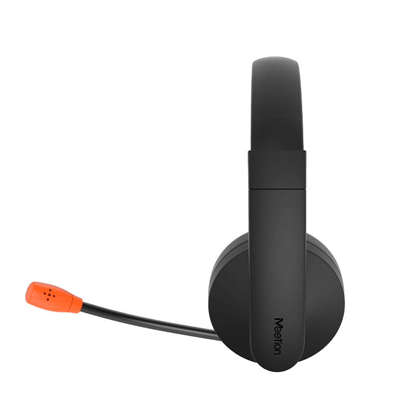 Meetion MT-BTH003 Telephony Bluetooth Headset, Noise-Canceling Mic, 27H endurance