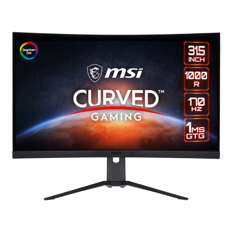 MSI Gaming Monitor 325CQRF-QD Curve 1000R, 32 - Black(3 Years Warranty)