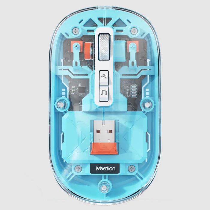 MeeTion BTM005 Slim, Rechargeable, Bluetooth, Silent Mouse, 10m, 2400DPI