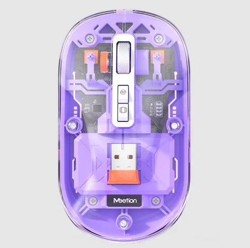 MeeTion BTM005 Slim, Rechargeable, Bluetooth, Silent Mouse, 10m, 2400DPI
