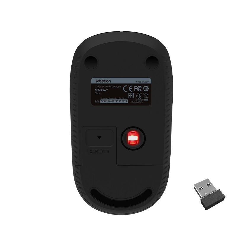 MeeTion MT-R547 2.4ghz Wireless Office Mouse up to 10m, Responsive 1600DPI