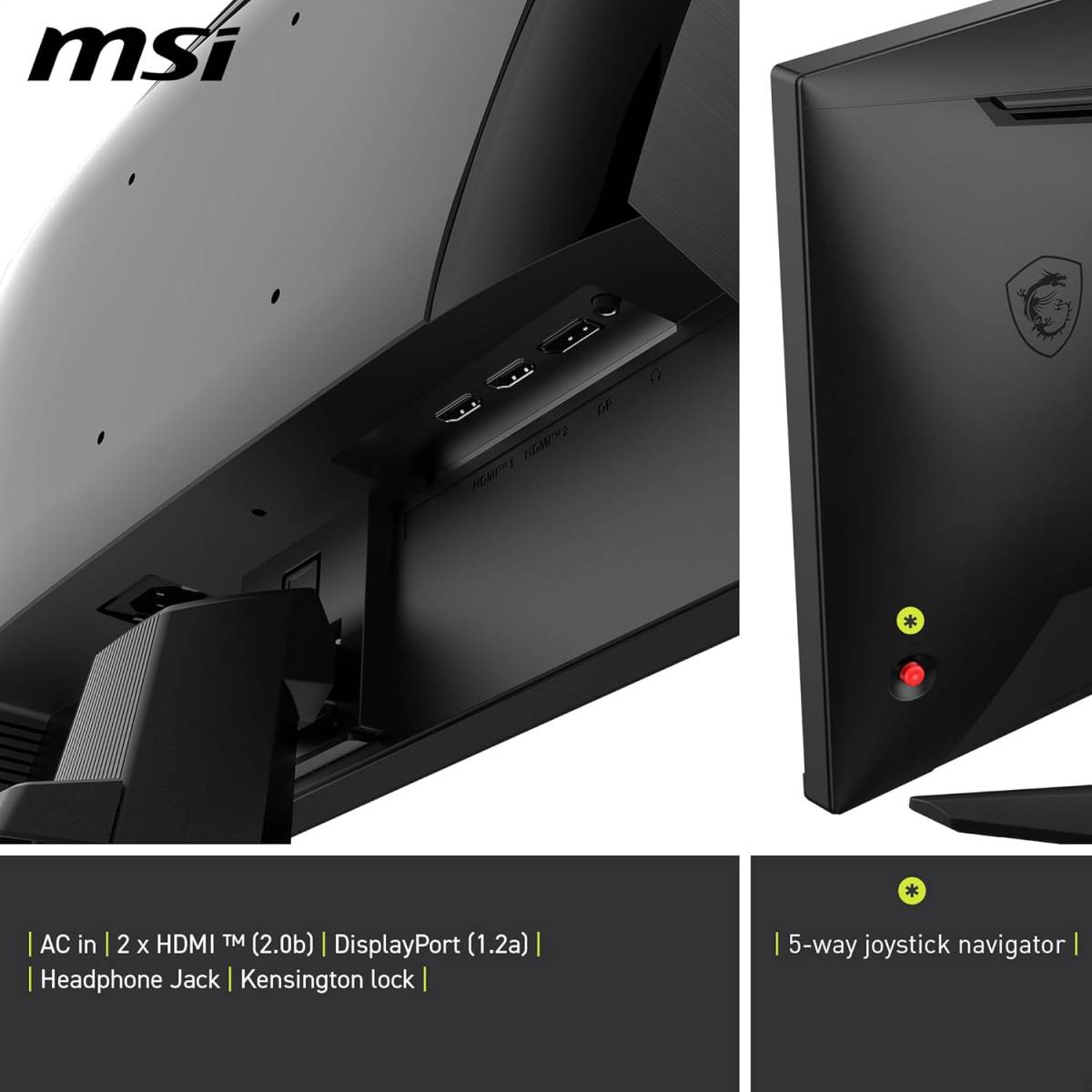 Gaming Monitor MSI MAG 255F E20 24.5 FHD AMD FreeSync Premium Black