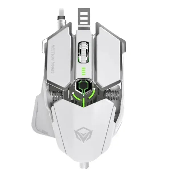 MeeTion MT-M990S USB RGB Programmable Gaming Mouse, Resolution 4000DPI, Keys:9