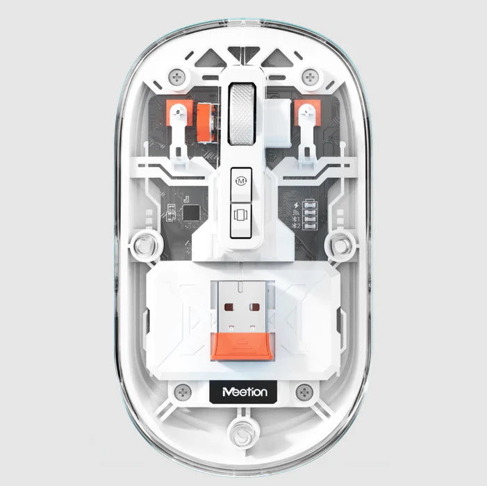 MeeTion BTM005 Slim, Rechargeable, Bluetooth, Silent Mouse, 10m, 2400DPI