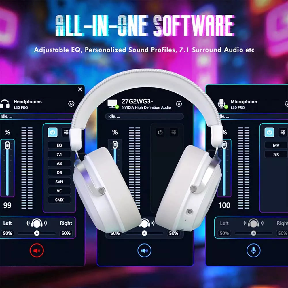 Attack Shark L30 PRO Wireless Gaming Headset USB-A/Type-C dongle