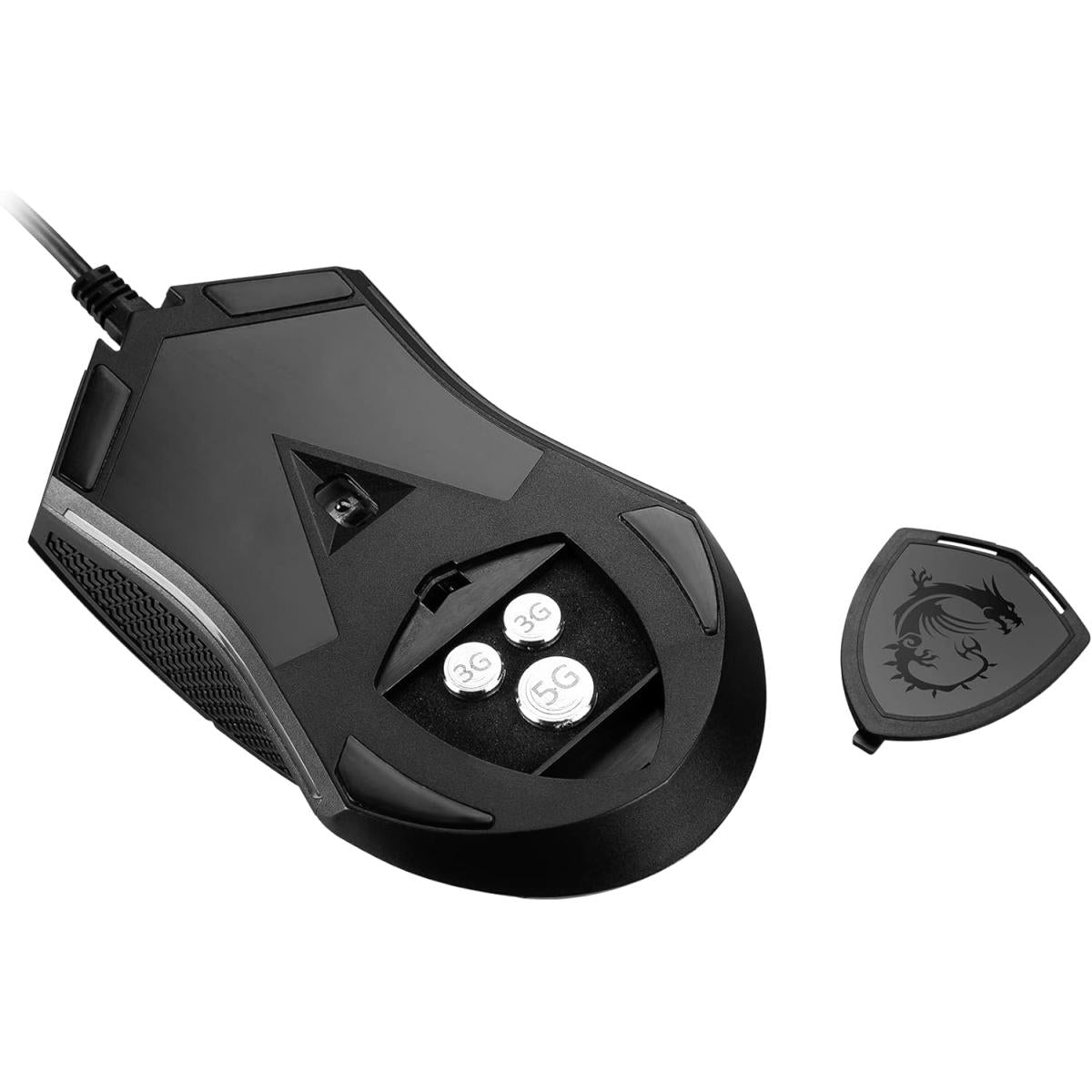 MSI Clutch GM08 Gaming Mouse, 4200 DPI Optical Sensor, 3 Adjustable Weights