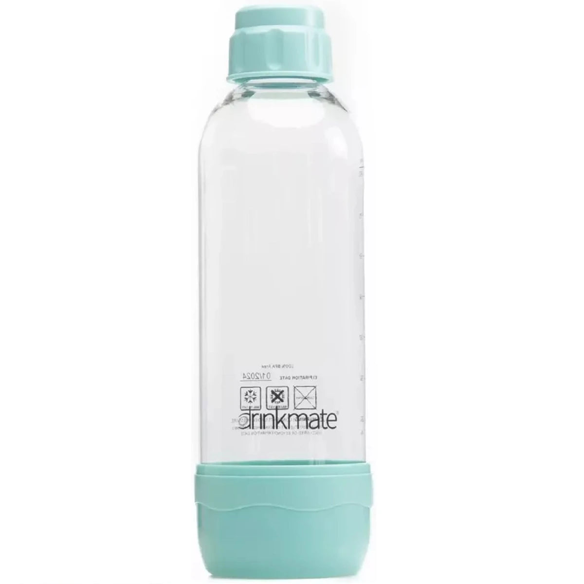 DrinkMate PET Bottles 1L Arctic Blue, RED, White or Black Twin Pack (2)