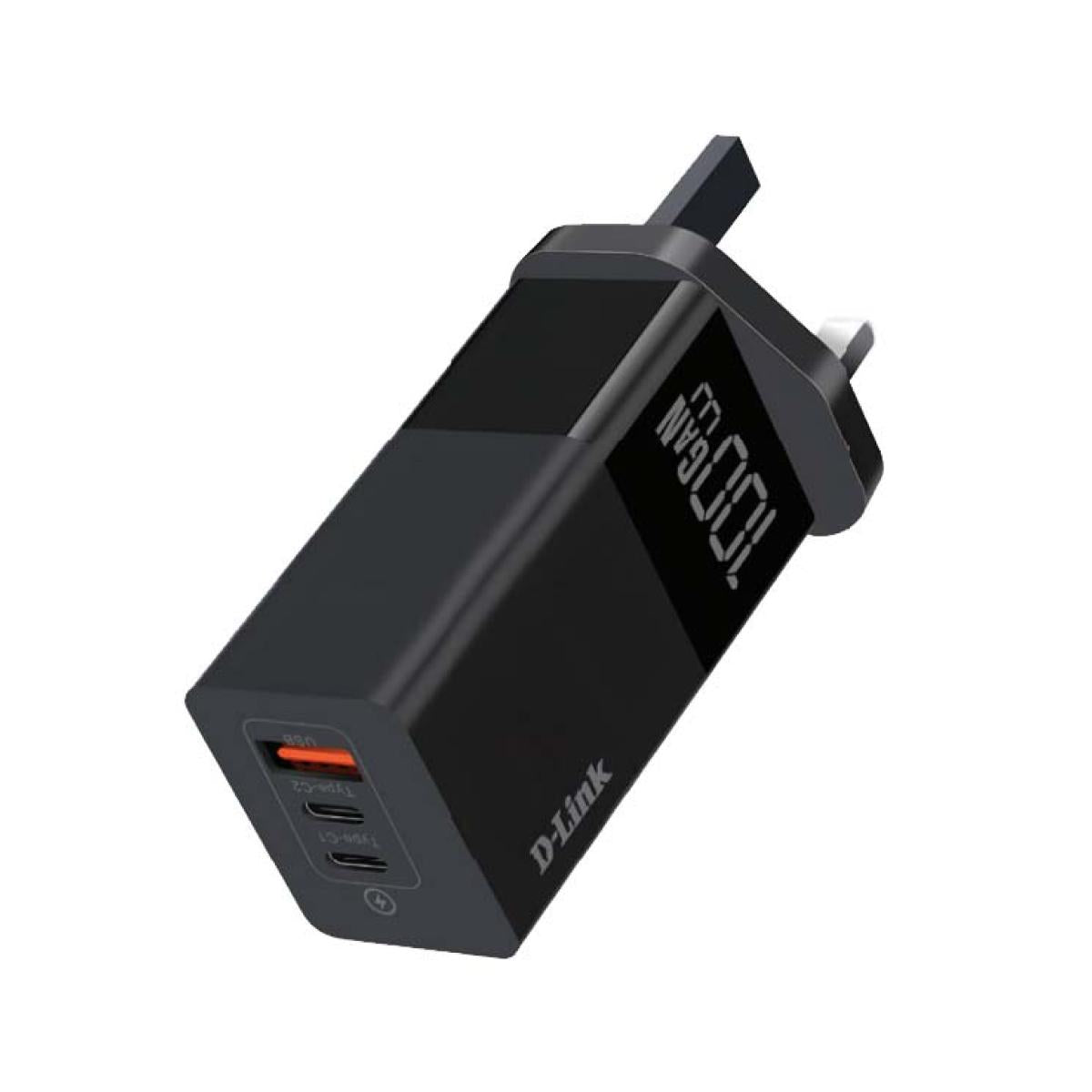 D-Link DPC-1003/B 100W Dual USB Wall Charger /2 Type C 1USB