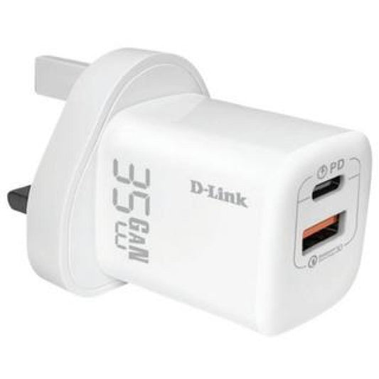 D-Link DPC-352/E 35W Dual USB Wall Charger 1 Type C 1USB