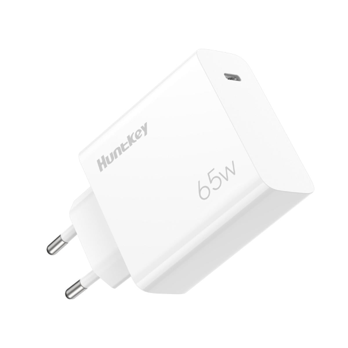 Huntkey 65W Fast Charger 1 Port Type C Mobile Charger -White