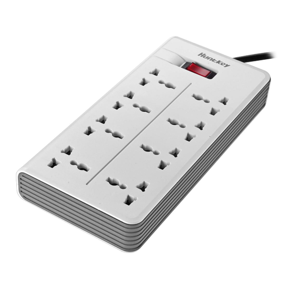 Huntkey PZA801 Power Strips, Universal Standard Overload protection 3Meter UK 250V
