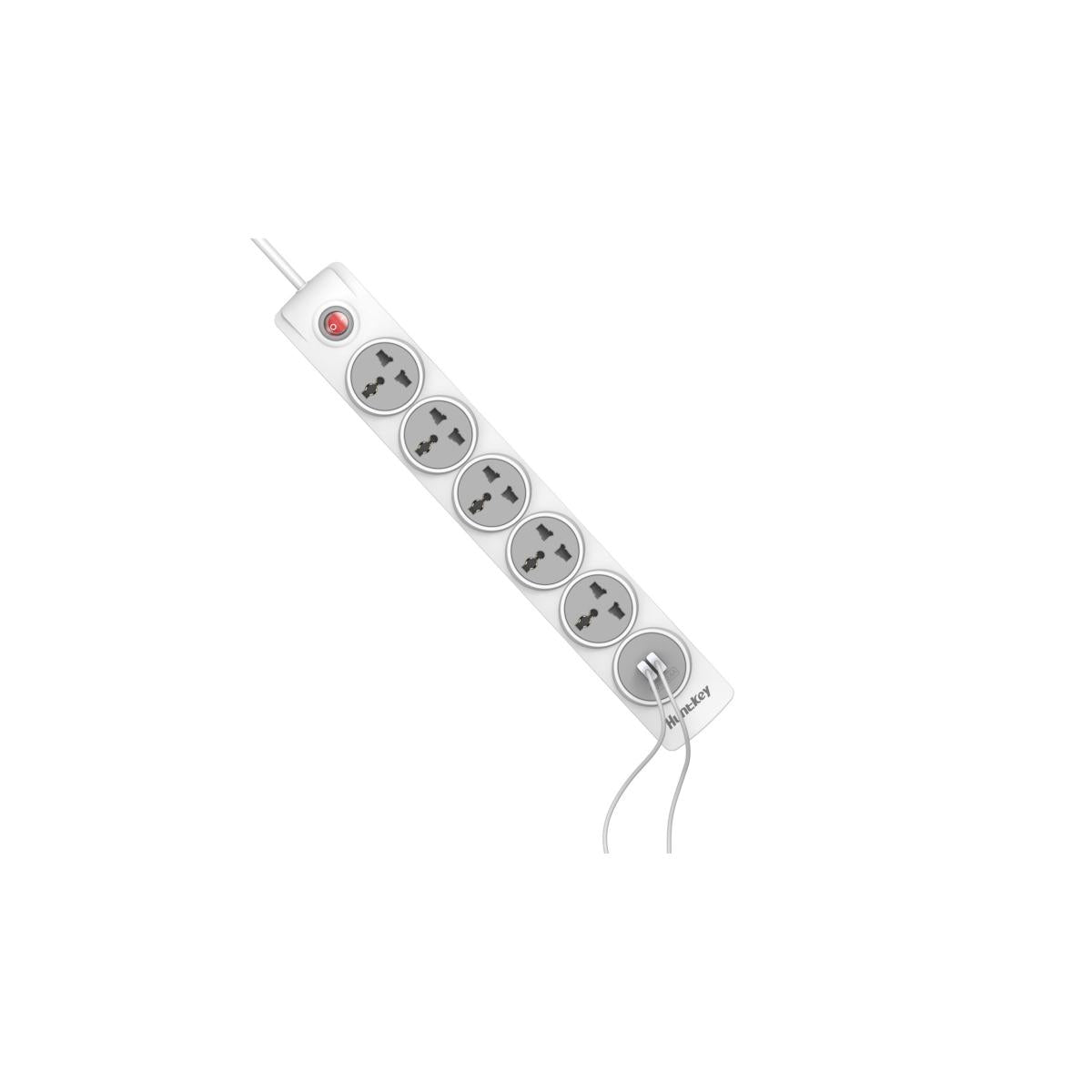 Huntkey SZN607C 5 Port 1 USB Type-C Universal Power Strip Child-protective