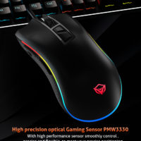 MeeTion MT-G3330 USB Tracking Gaming Mouse Hera, Resolution 8000DPI, Keys:9