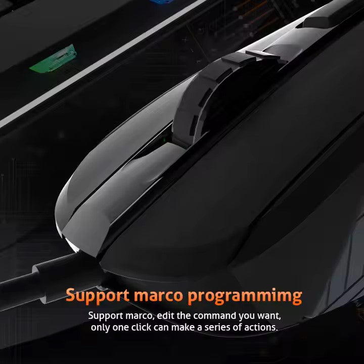 MeeTion MT-G3360 USB Professional Macro Gaming Mouse, Resolution 12000DPI, Keys:7