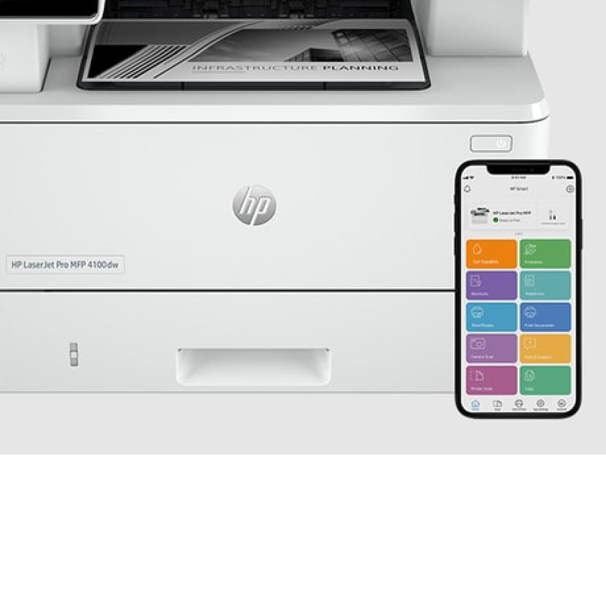 HP LaserJet Pro MFP 4103fdw Mono All-in-One Printer, USB, Wireless,Duplex,Feeder 40ppm