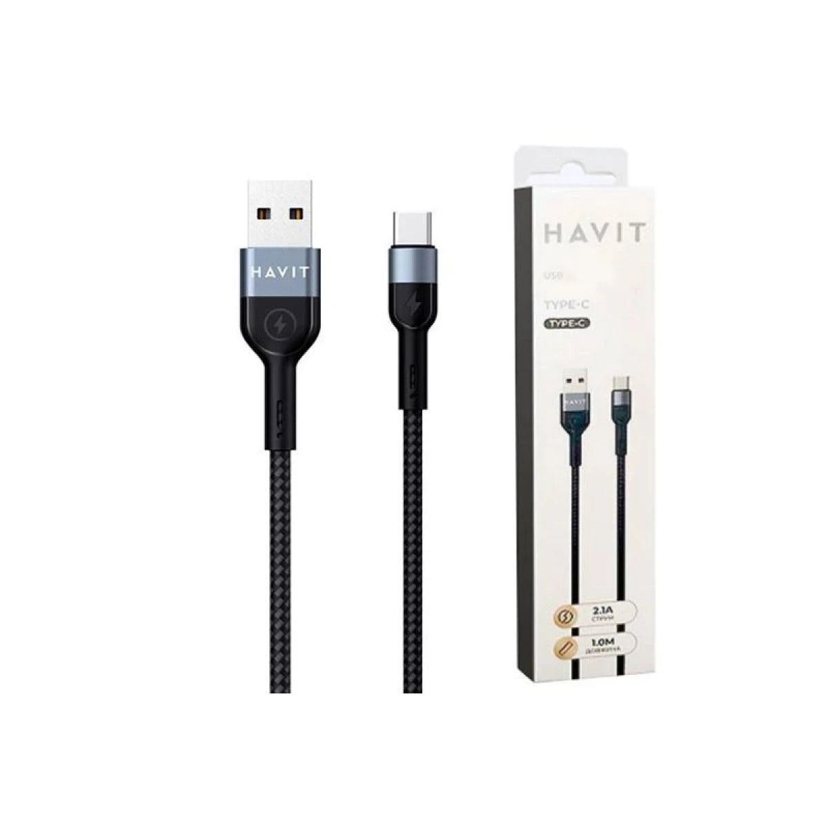 Havit CB623C USB to Type-C 2.1A Smartphone Data Cable