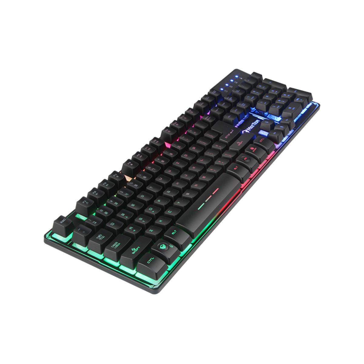 Meetion MT-K9300 Gaming Keyboard, Colorful Rainbow Backlit, USB Braided Cable