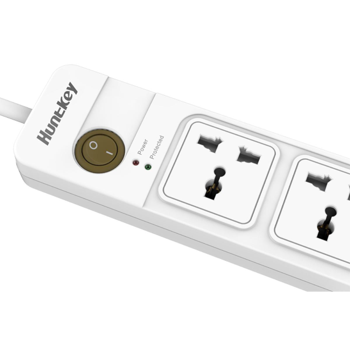 Huntkey SZE501 Power Strips, Universal Standard Child-protective 5Meter cable UK 250V