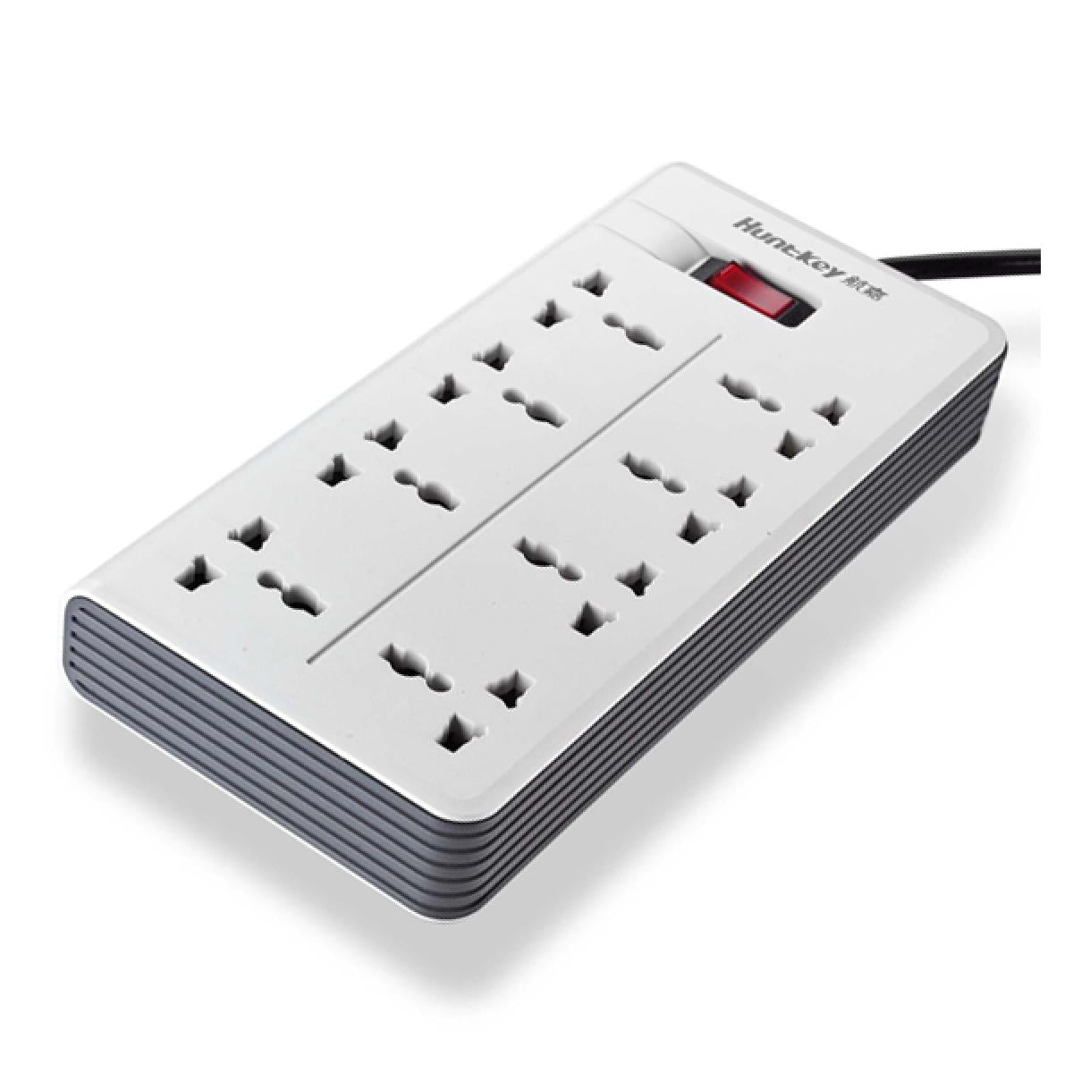 Huntkey PZA801 Power Strips, Universal Standard Overload protection 3Meter UK 250V