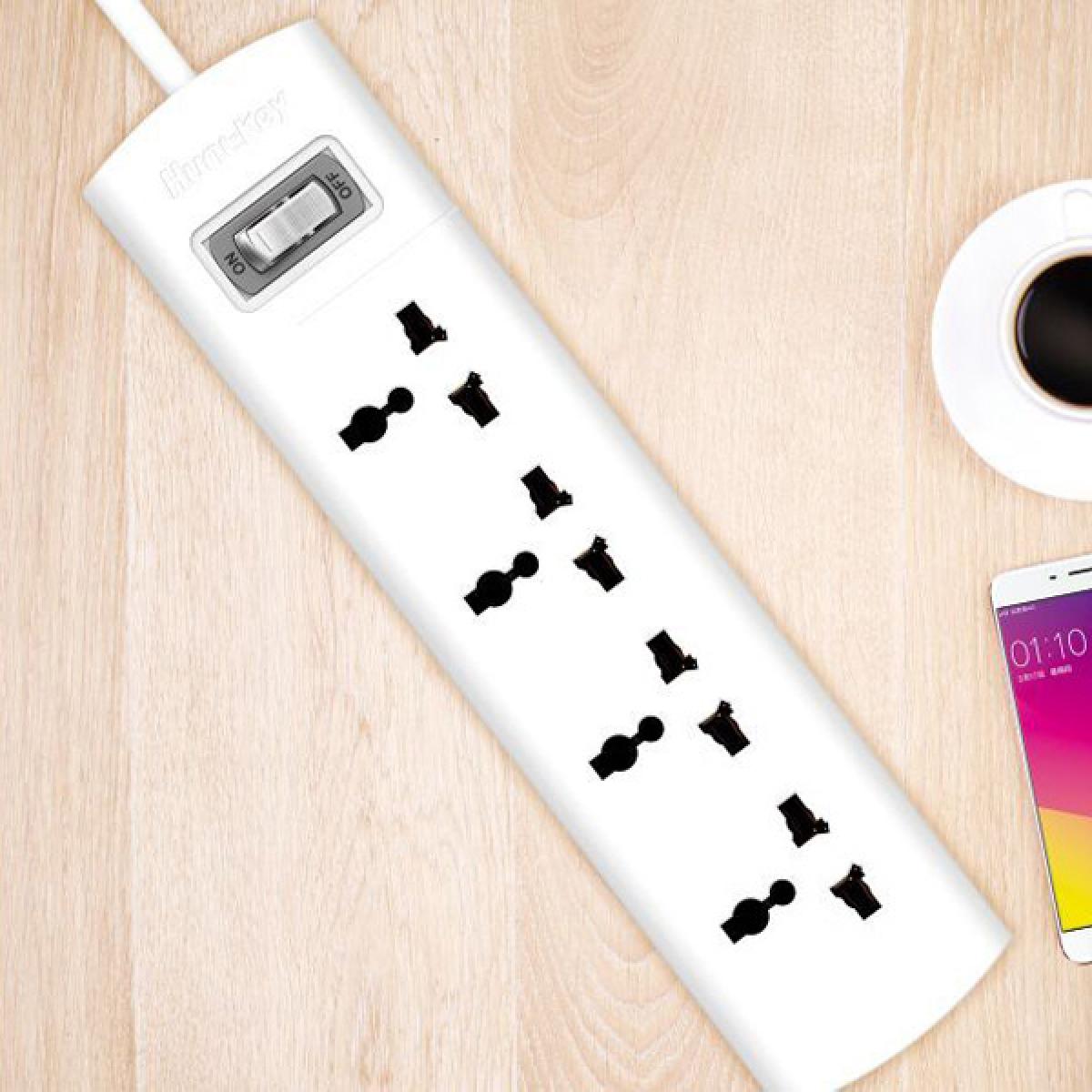 Huntkey SZM401 Power Strips, Universal Standard,Four universal outlets 3Y warranty