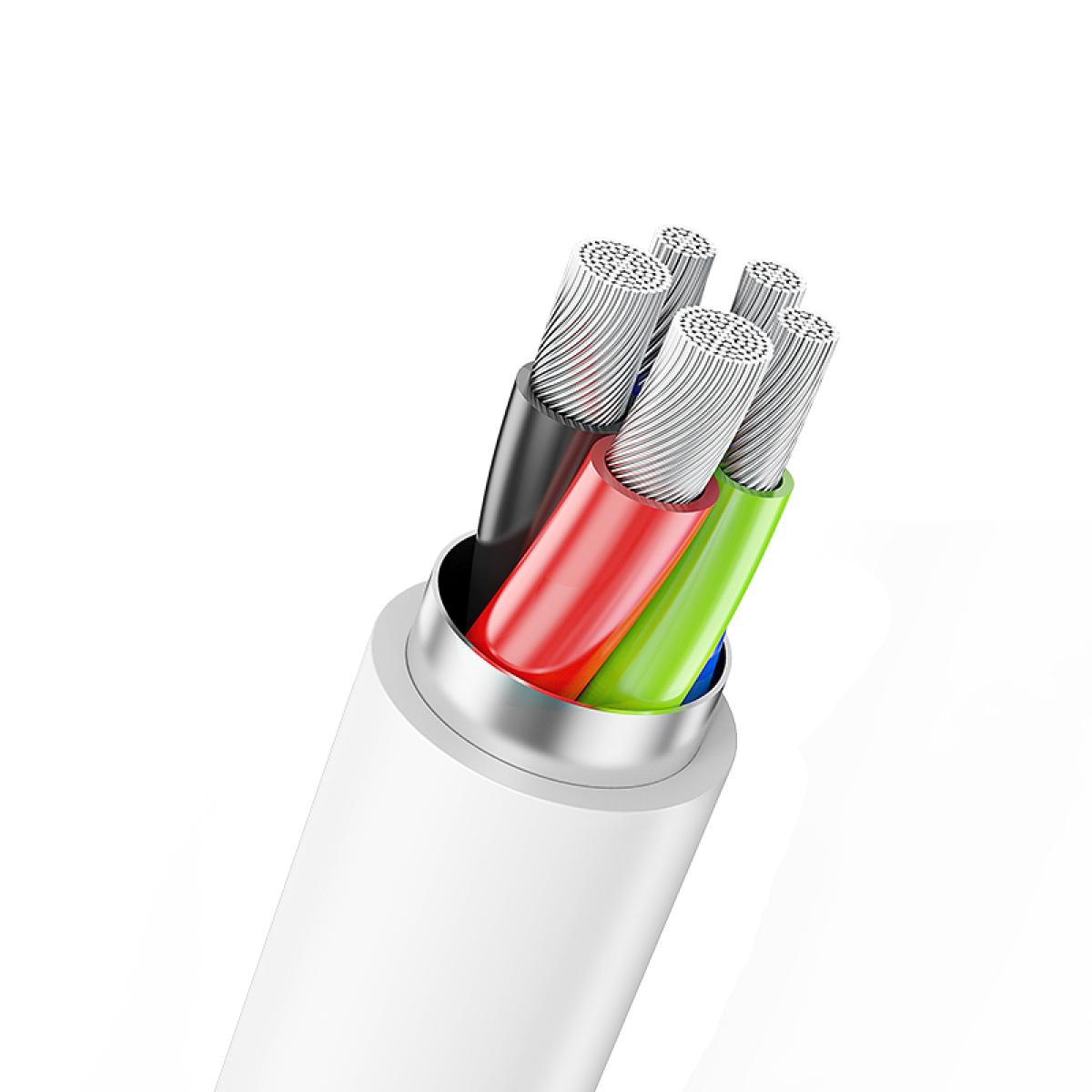 Huntkey HKCC301203 Fast Charging Type-C to Type-C Cable 1.2M 60W 3A-White