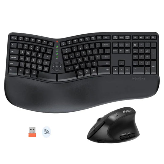 Meetion MT-DirectorC 2.4GHz Wireless Keyboard & Mouse Combo, Pillow Style