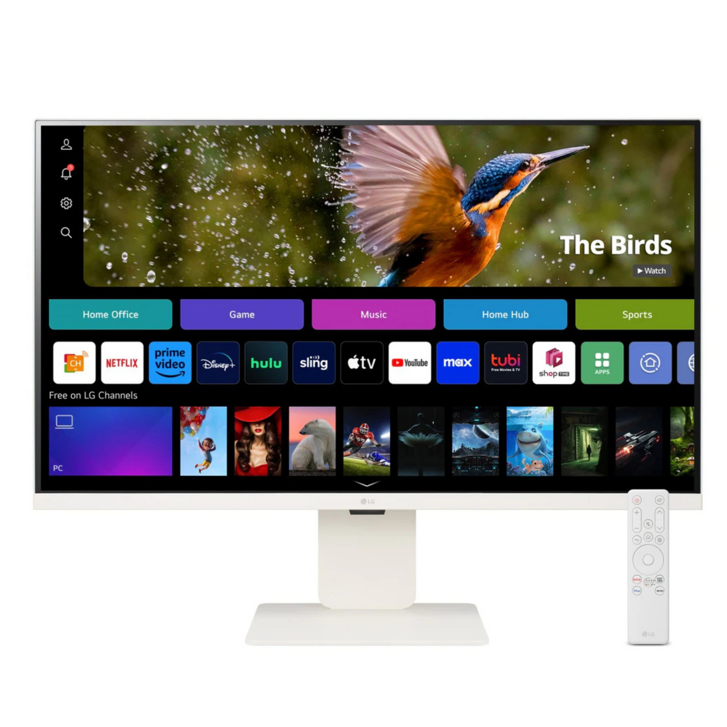 LG 32SR85U-W 32" 4K UHD IPS MyView Smart Monitor with webOS