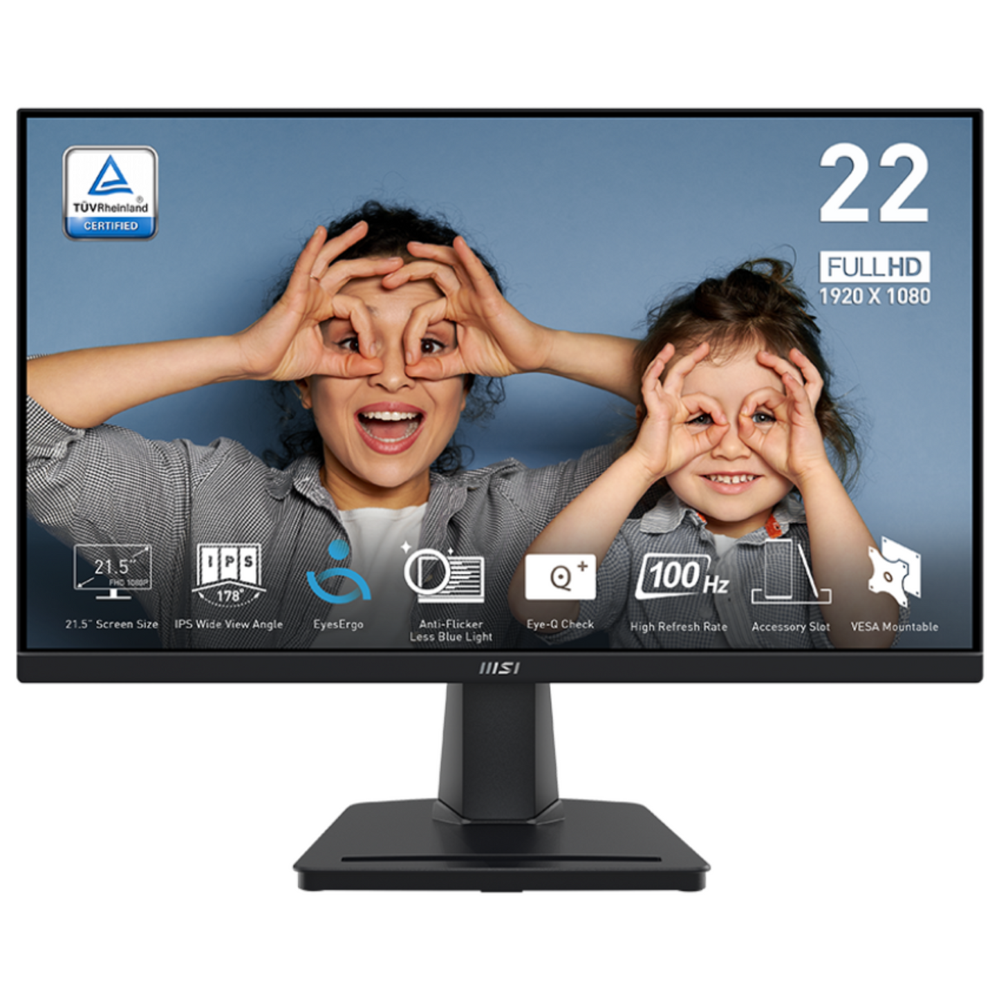 MSI PRO MP225 21.5 Inch Full HD Office Monitor- Black( 2 Years Warranty)