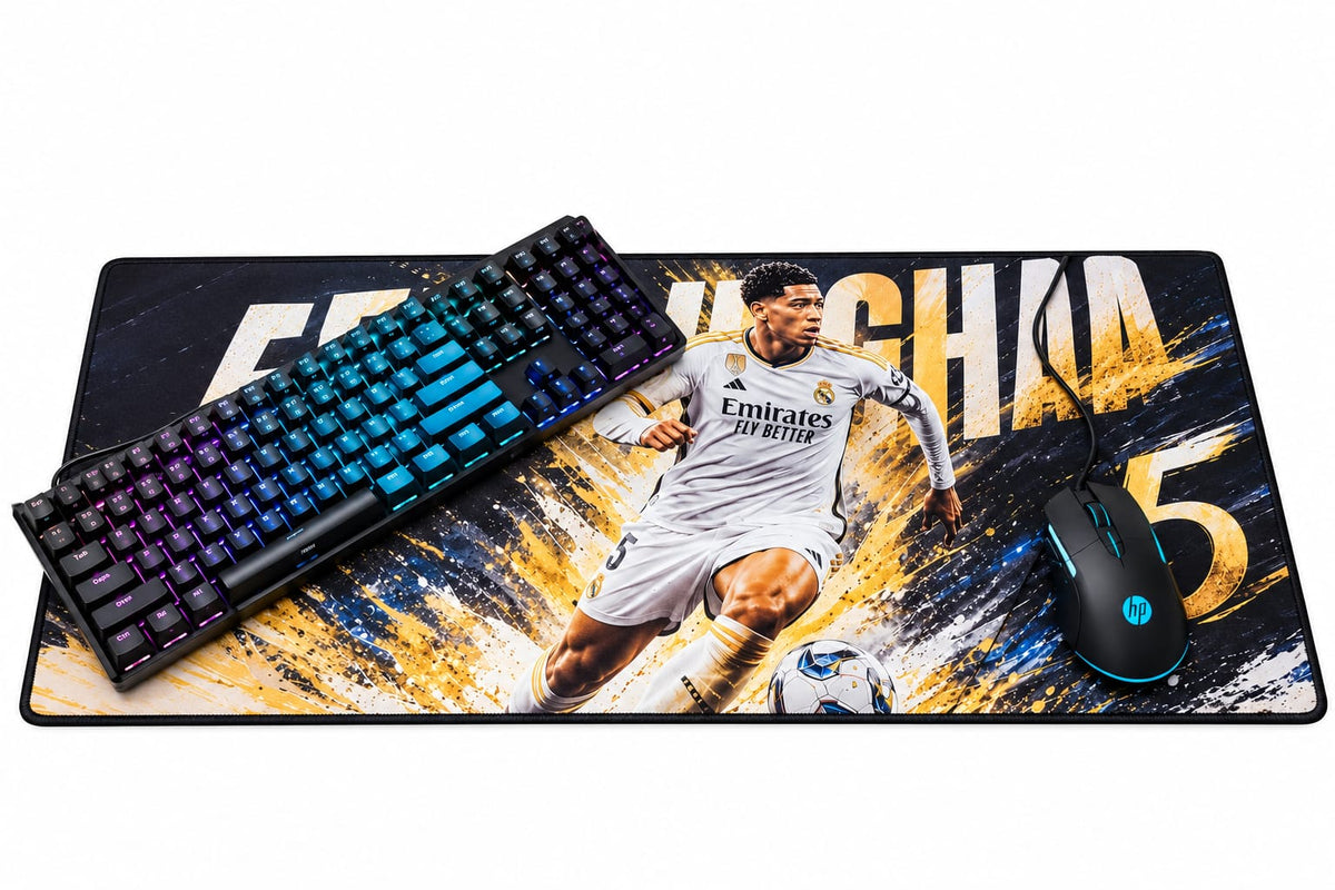 mousepad Real Madrid number 5 Bellingham with 90*40 cm High Qualit