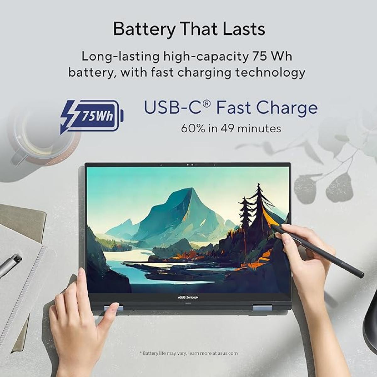 Laptop ASUS Zenbook 14 Flip OLED Core i7-1360P Intel Evo™ Platform 14.0" Touch (16GB/1TB)