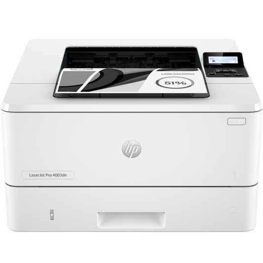 HP LaserJet Pro 4003DN Black Printer, USB Interface, Ethernet, Duplex, 40ppm