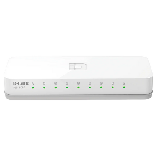 D-Link DES-1008C 8-Port 10/100 Mbps Unmanaged Switch EU plug