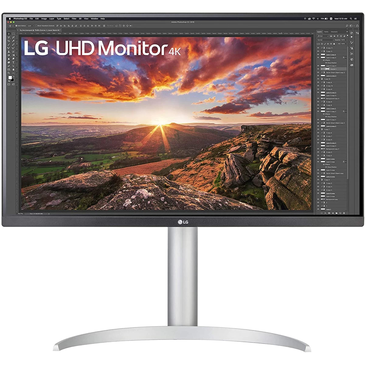 LG 27UP850-W 27” IPS 4K IPS Display Adjustable Stand USB C