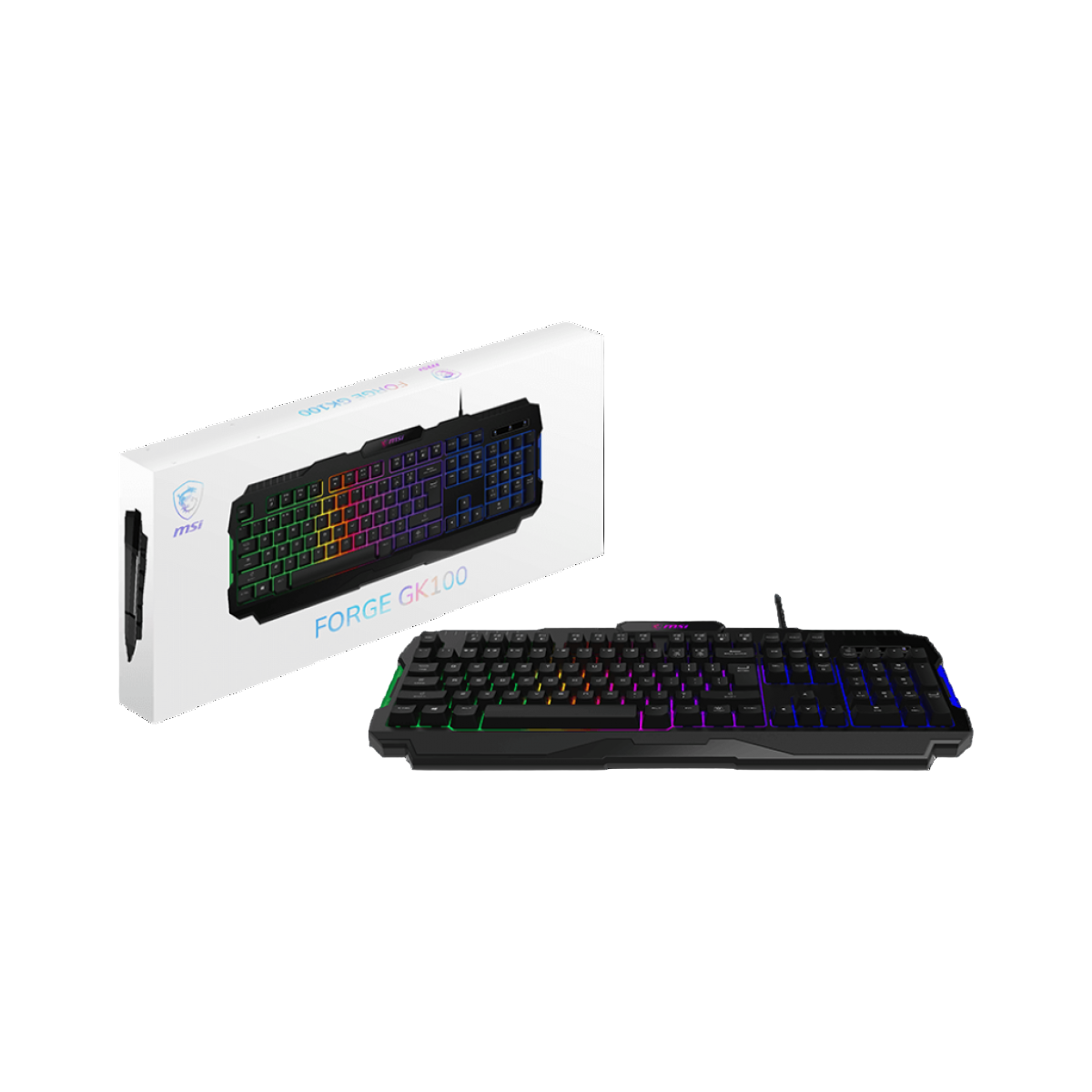MSI Forge GK100 – Gaming RGB Keyboard, 19-Key Anti - Ghosting