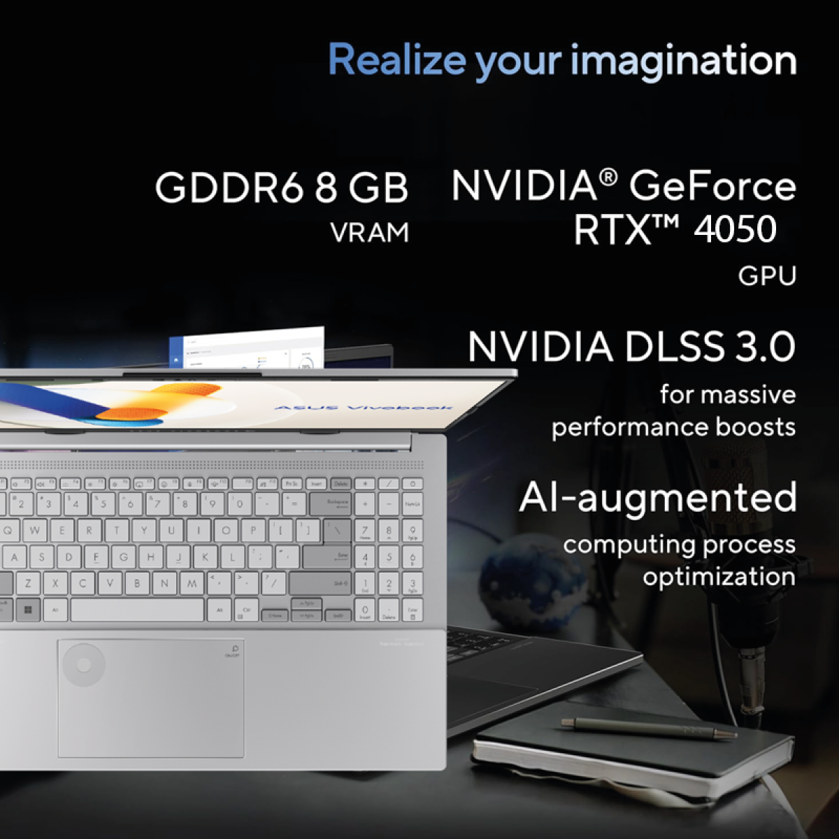 ASUS Vivobook Pro 15 Intel Core Ultra 7 15.6” 3K 120Hz GeForce RTX™ 4050 Laptop