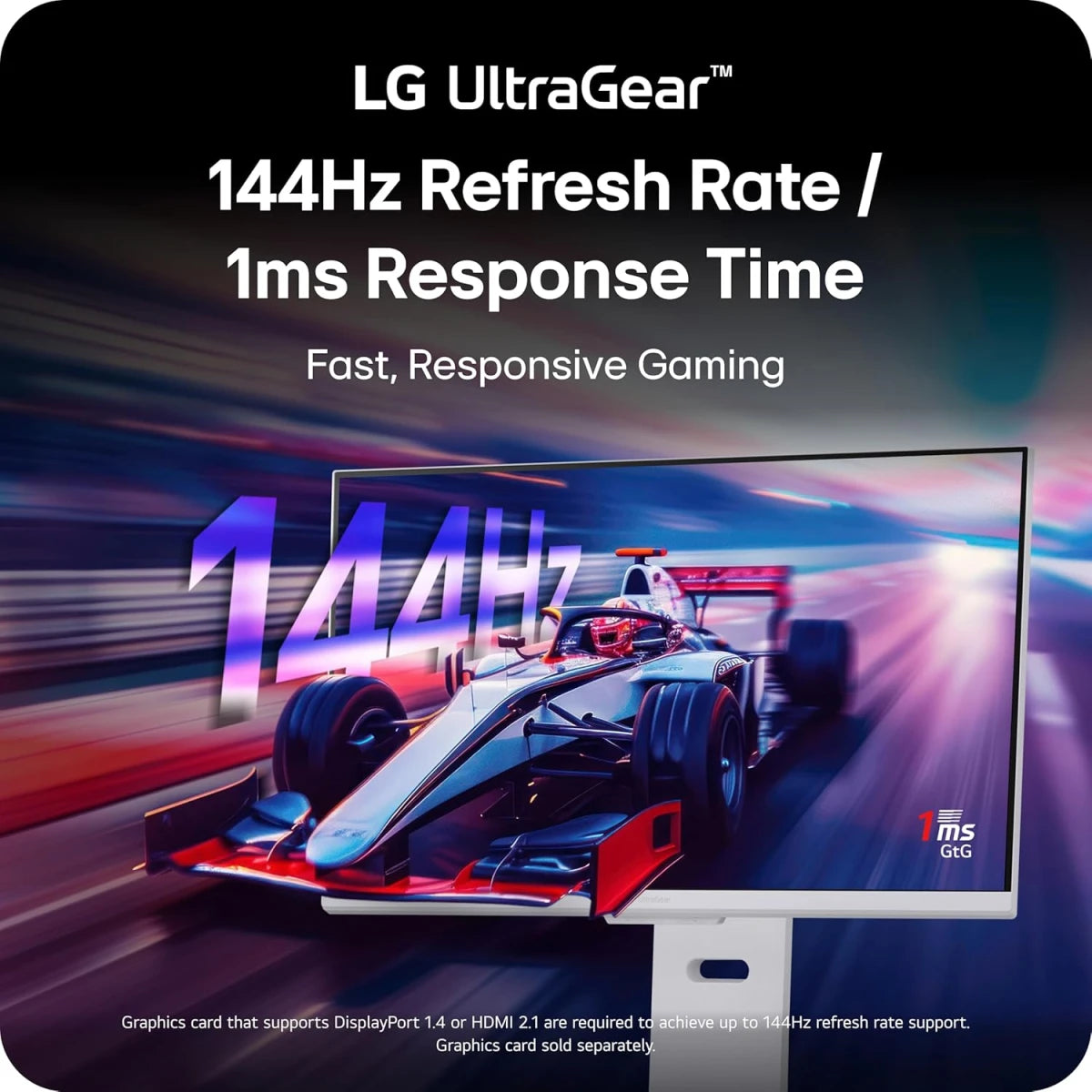 LG 32G810SA UltraGear 32" IPS UHD 4K-Adjustable Stand & Speakers -White