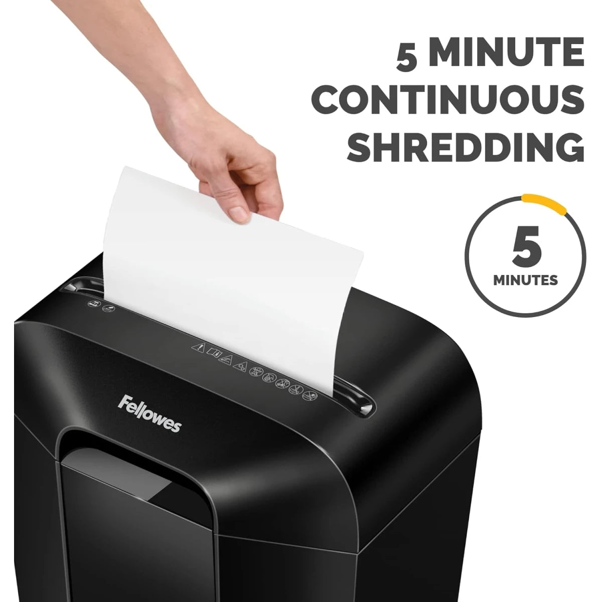 Fellowes Paper Shredder for Home Office Use- Shredder with 17L Bin