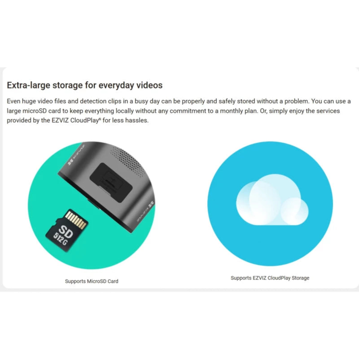 EZVIZ EB5(4K-8 MP) Solar Security Camera Outdoor Wireless 2-IN-1 Built-in Solar Panel