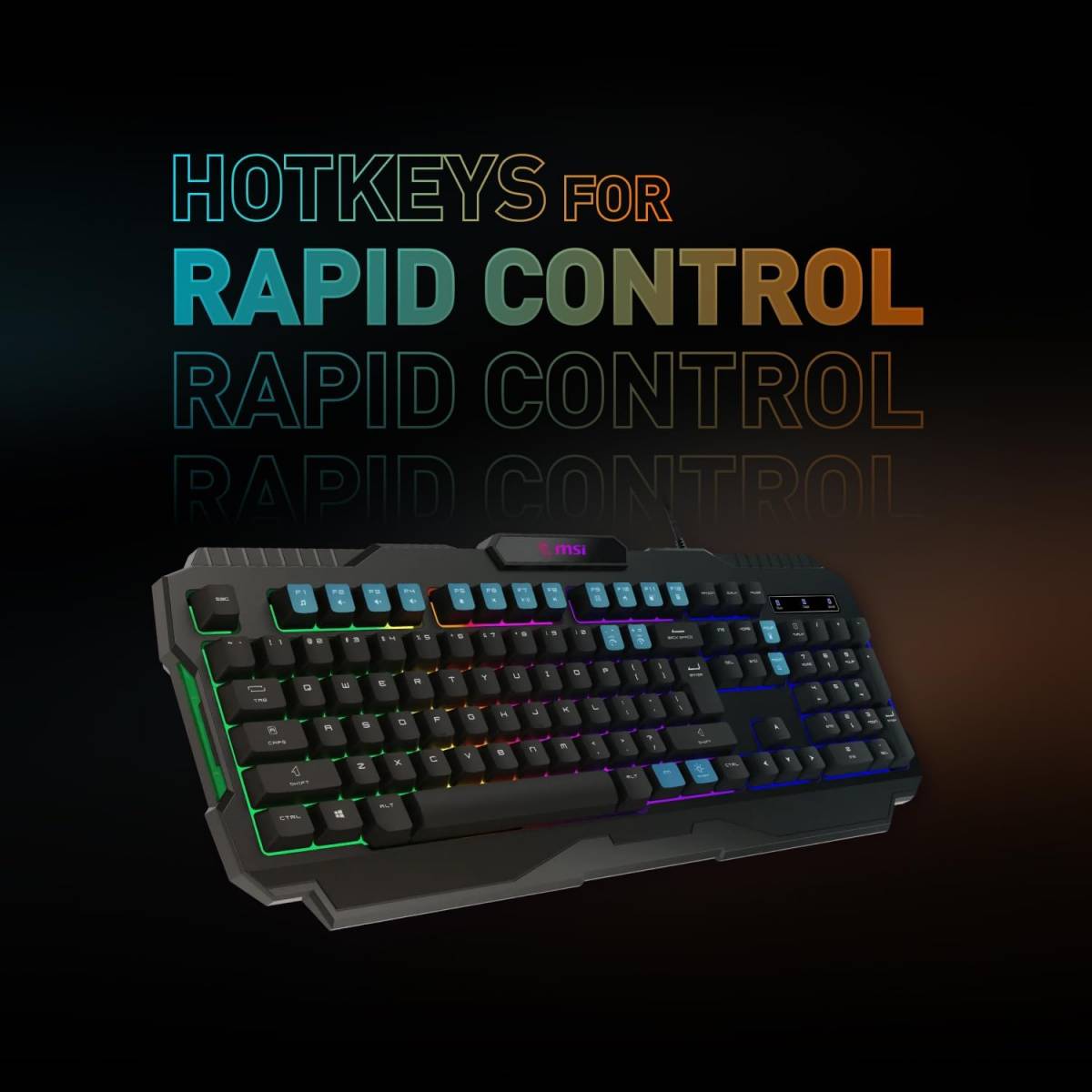 MSI Forge GK100 – Gaming RGB Keyboard, 19-Key Anti - Ghosting