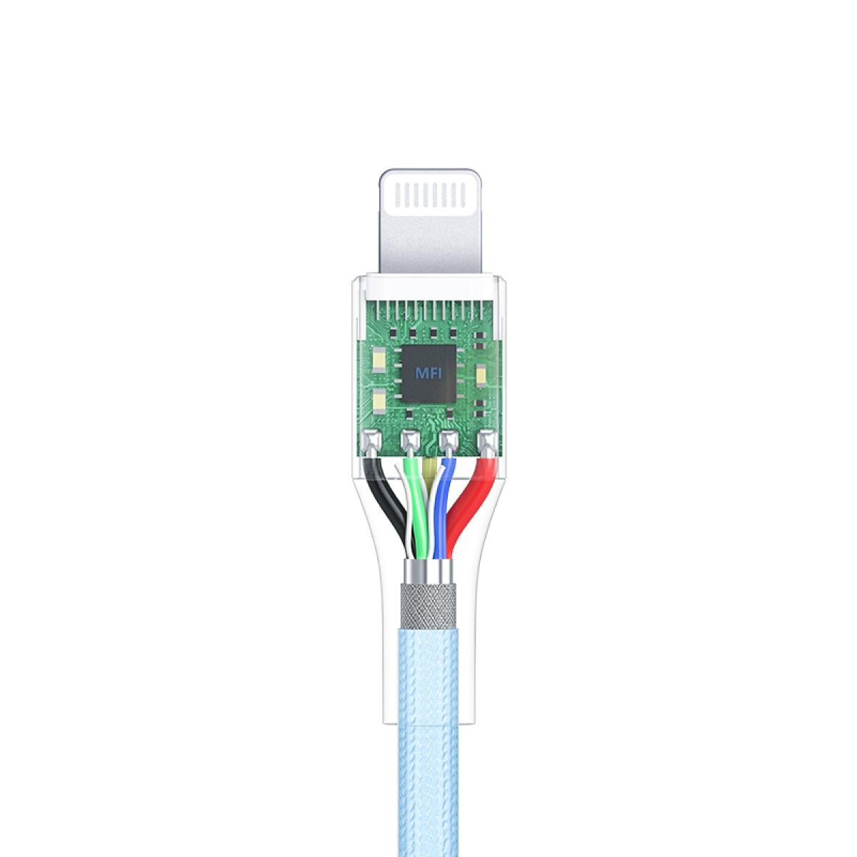 Huntkey HKCCL941511 Type-C To iPhone Lightning Fast Charging Cable 1.5M-Silver